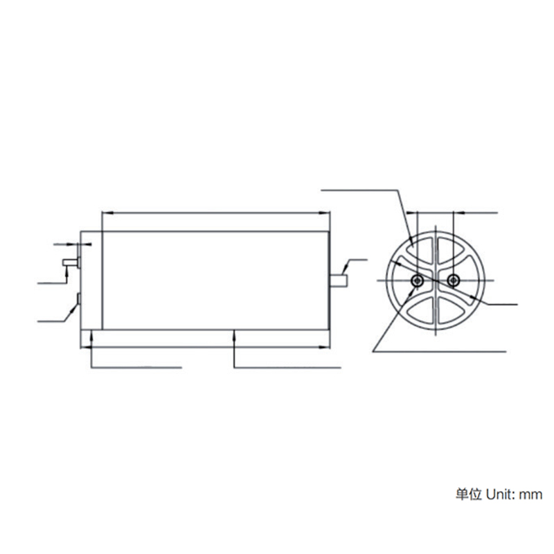 WDF series DC-Link Capacitor (Dry-Type, Aluminium Case)